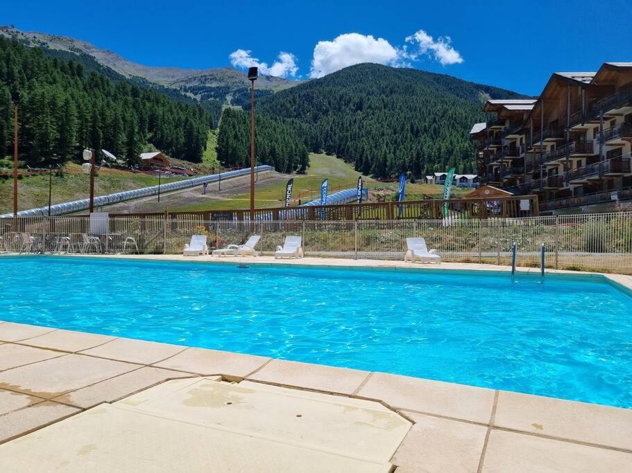 Apartament T2 + Coin Montagne - Wifi/Piscine - Les Orres 1800 Zewnętrze zdjęcie